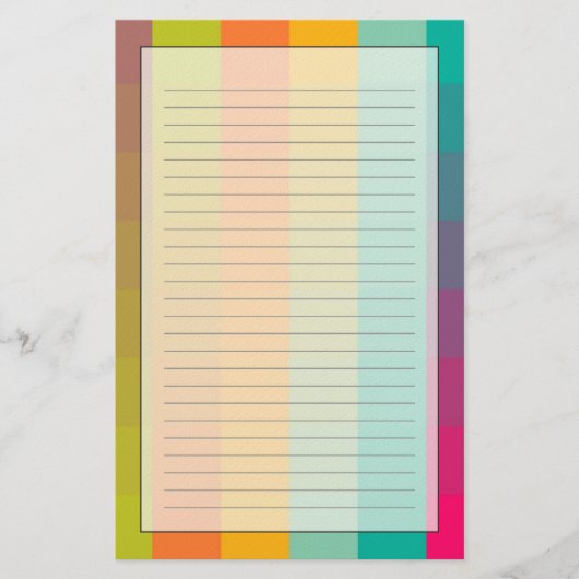 Papeterie Motif géométrique abstrait (Devant)