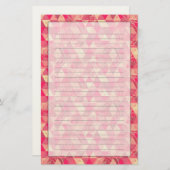 Papeterie Motif géométrique de fleurs (Devant / Derrière)