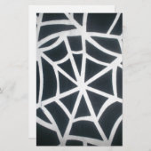Papeterie Motif géométrique Gras noir et blanc Spider Web (Devant / Derrière)