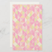 Papeterie Motif géométrique triangles (Devant / Derrière)