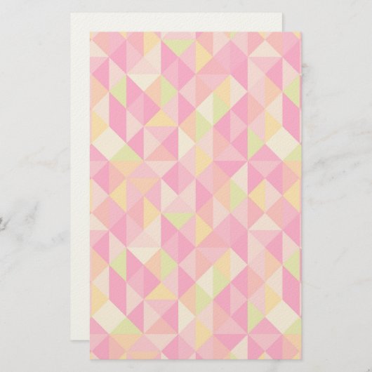 Papeterie Motif géométrique triangles (Devant / Derrière)