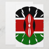 Papeterie Motif kenyan rond : un symbole national (Devant / Derrière)