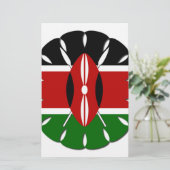 Papeterie Motif kenyan rond : un symbole national (Debout devant)