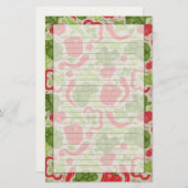 Papeterie Motif lumineux des légumes frais (Devant / Derrière)