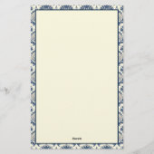 Papeterie Motif marine bleu et crème (Dos)