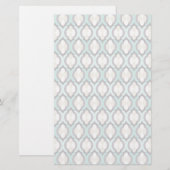 Papeterie Motif marocain de turquoise (Devant / Derrière)