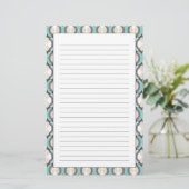 Papeterie Motif marocain turquoise (Debout devant)