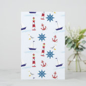 Papeterie Motif nautique (Debout devant)