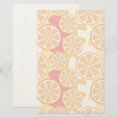 Papeterie Motif orange (Devant / Derrière)