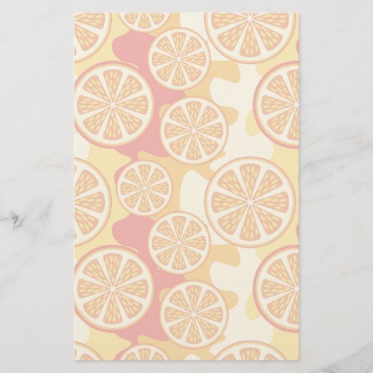 Papeterie Motif orange (Devant)