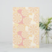 Papeterie Motif orange (Debout devant)