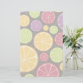 Papeterie Motif orange et arrière - plan (Debout devant)