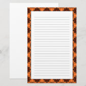 Papeterie Motif Orange Suzani (Devant / Derrière)