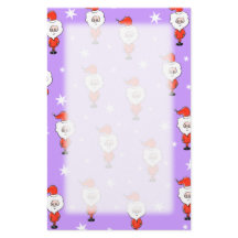 Motif père Noël. Motif de Noël violet.