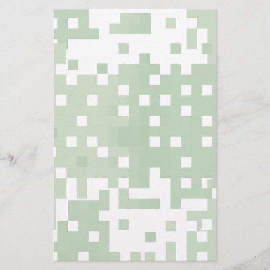 Papeterie Motif Pixel de la série verte (Devant)