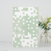 Papeterie Motif Pixel de la série verte (Debout devant)