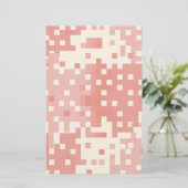 Papeterie Motif Pixel rouge et rose (Debout devant)