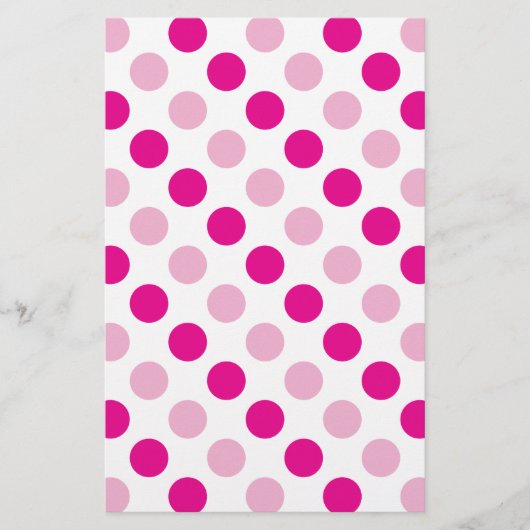 Papeterie Motif pois rose (Devant)