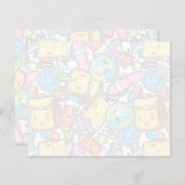 Papeterie motif Post-it Notes (Devant / Derrière)