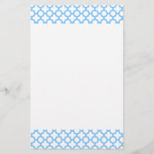 Papeterie Motif Quatrefoil bleu (Devant)