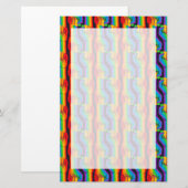 Papeterie Motif Rainbow Fist (Devant / Derrière)