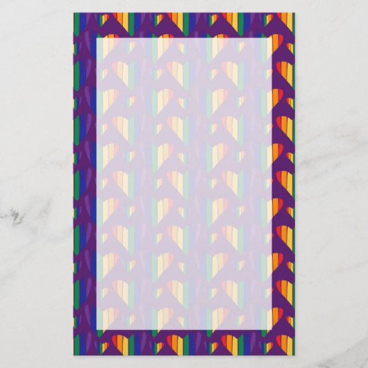Papeterie Motif Rainbow Hearts (Devant)