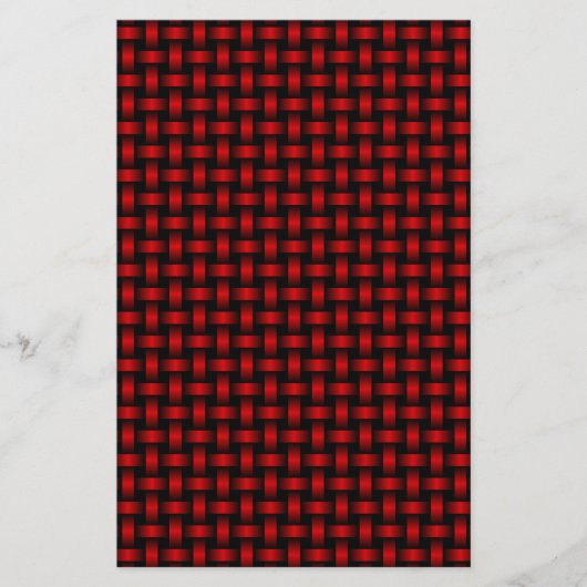 Papeterie Motif Red Black Weaver (Devant)