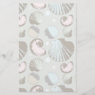 Papeterie Motif Retro Seashell