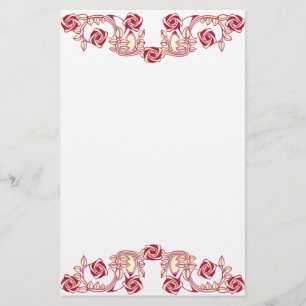 Papeterie Motif rose