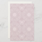 Papeterie Motif rose Vintage (Devant / Derrière)