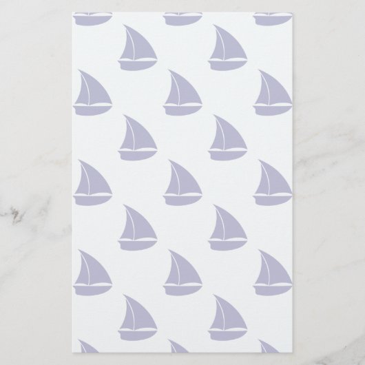 Papeterie Motif Royal Blue Sailboat (Devant)