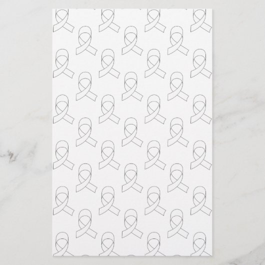 Papeterie Motif Ruban Blanc (Devant)