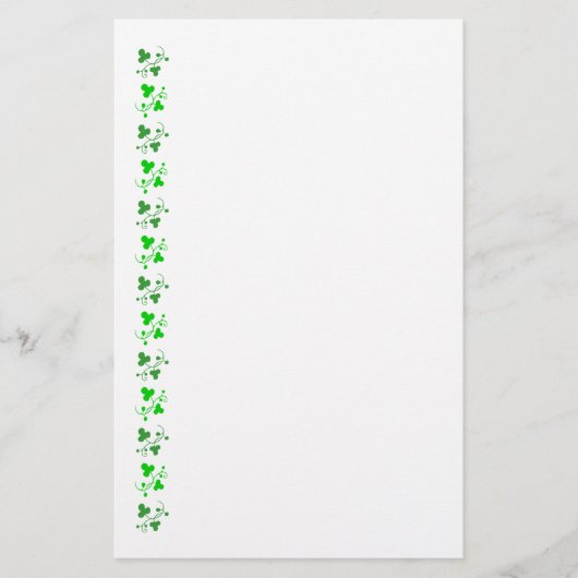 Papeterie Motif Shamrock verte (Devant)