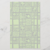 Papeterie Motif Tiki (Devant)