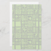 Papeterie Motif Tiki (Devant / Derrière)