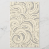 Papeterie Motif Tourbillons Gris (Dos)