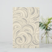 Papeterie Motif Tourbillons Gris (Debout devant)