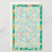 Papeterie Motif triangles (Devant / Derrière)