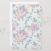 Papeterie Motif tropical coloré (Devant / Derrière)