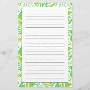 Papeterie Motif tropical de palmettes