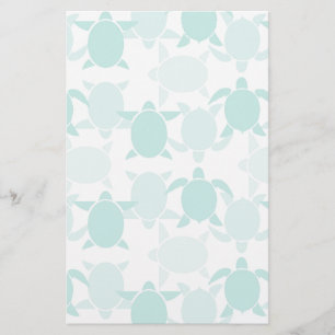 Papeterie Motif turquoise de tortue