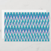 Papeterie motif turquoise et Amethyst iKat ZigZag (Devant / Derrière)