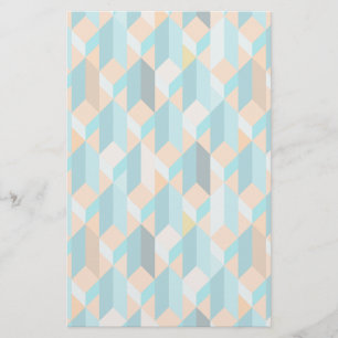 Papeterie Motif turquoise Et Orange