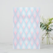 Papeterie Motif turquoise et rose de pétale (Debout devant)
