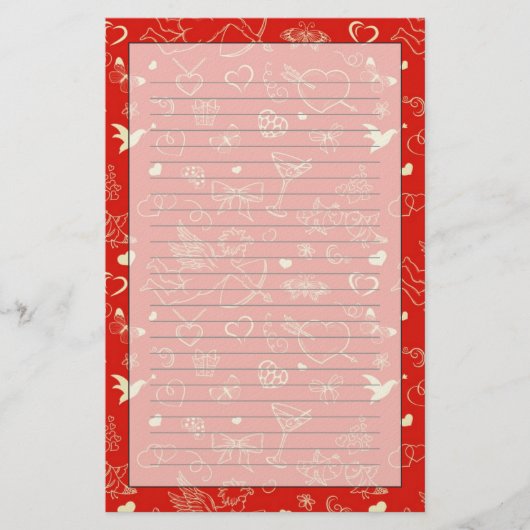 Papeterie Motif Valentine (Devant)