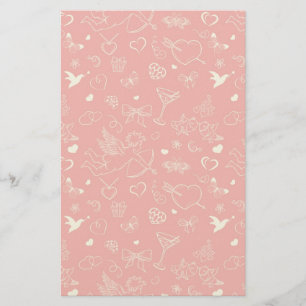 Papeterie Motif Valentine