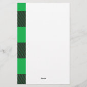 Papeterie Motif vert (Dos)