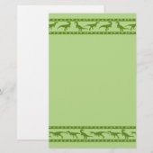 Papeterie Motif vert de Raptor (Devant / Derrière)