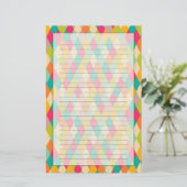 Papeterie Motif vintage de harlequin (Debout devant)