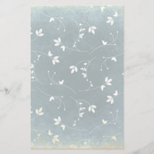 Papeterie Motif Vintage Whimsical avec Oiseaux et Feuilles